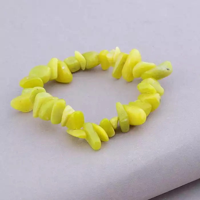 🏷️️ Намисто + Сережки Хризоліт 46 см. ss_89231