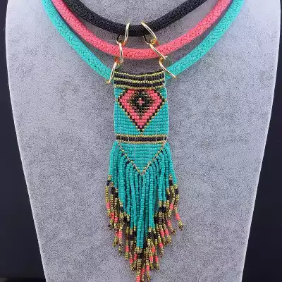 🏷️️ Намисто з бісеру 45 см F-29746