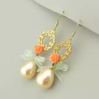 Сережки петельки Hand Made Майорка