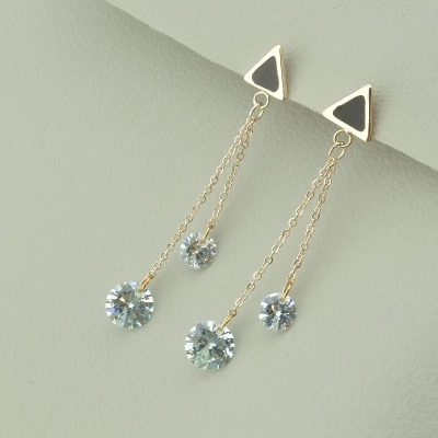 Сережки Fashion Сrystal (позолота 18к)