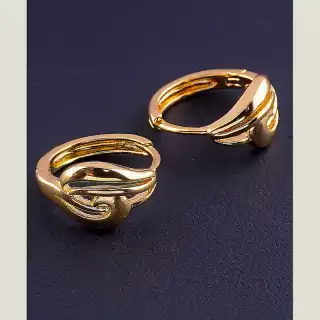 Сережки кільця Xuping (позолота 18к)