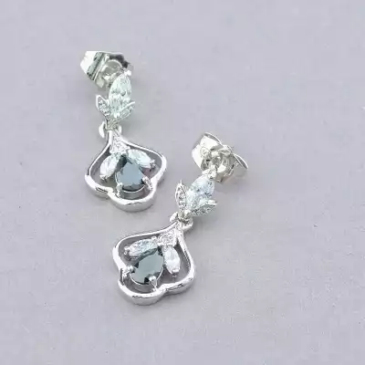 🏷️️ Сережки + Кулон XUPING Фіаніт (родій) F-90627