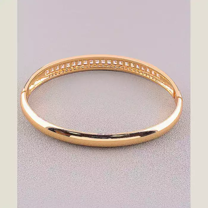 🏷️️ Браслет шарнірний Xuping Фіаніт 17 см (позолота 18к) ss_58908