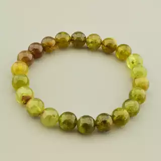 Браслет на резинці Гранат 18 см