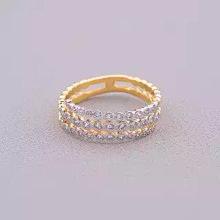 Каблучка Xuping Фіаніт (позолота-родій)