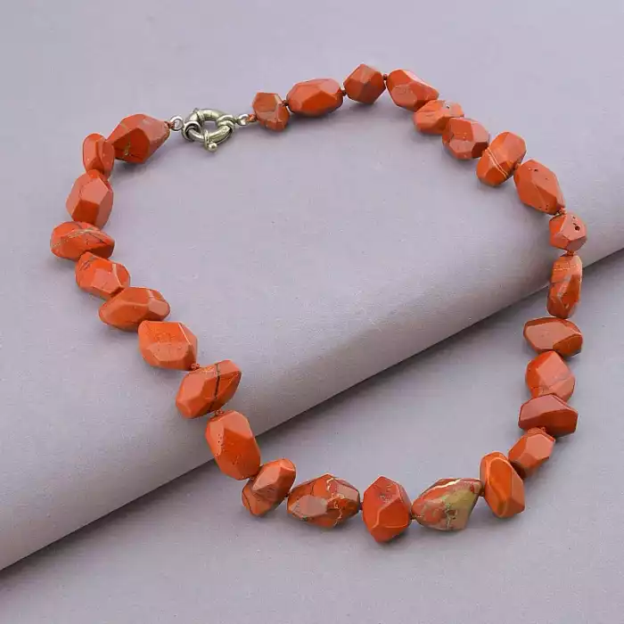 🏷️️ Намисто + Браслет Яшма 45 см ss_61592