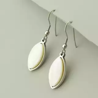 Сережки петля Перламутр