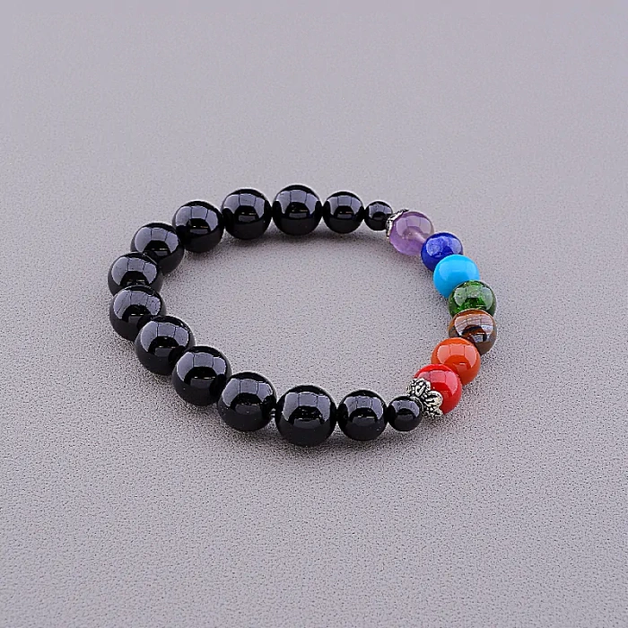 🏷️️ Браслет резинка Самоцвіти 18 см ss_84875