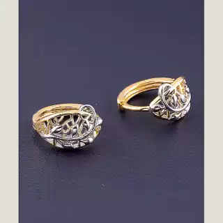 Сережки кільця Xuping (позолота/родій)