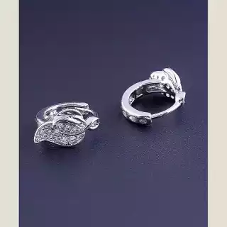 Сережки конго Xuping Фіаніт (родій)