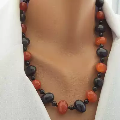 🏷️️ Намисто Агат 52 см. F-102247