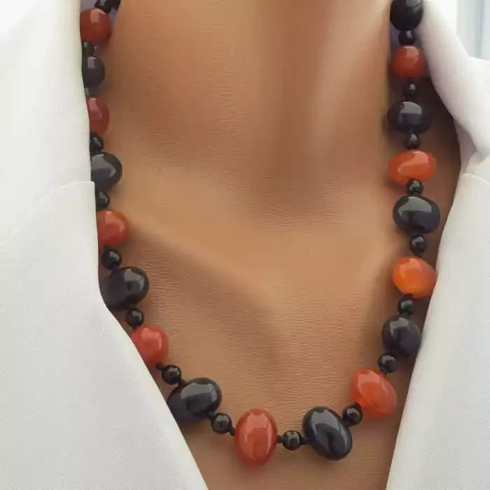 🏷️️ Намисто Агат 52 см. ss_102247