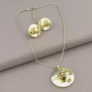 Підвіска + Сережки Abella Фіаніт 41 см.