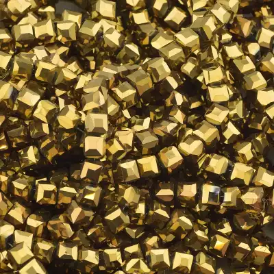 🏷️️ Намистини Чеський кришталь 60 см. (без застібки) на нитці з гранями F-95800