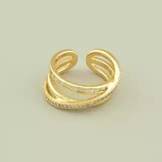 Каблучка Xuping Фіаніт (позолота 18к)