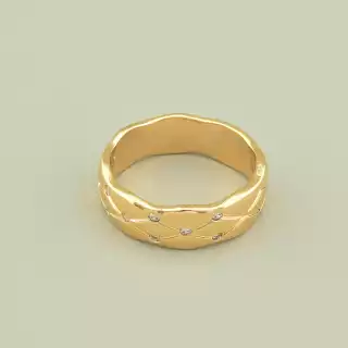 Каблучка Xuping Фіаніт (позолота 18к)