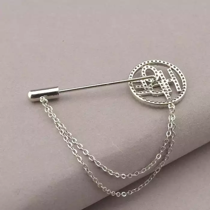 🏷️️ Брошка шпилька Hope Xuping Фіаніт (родій) ss_96722