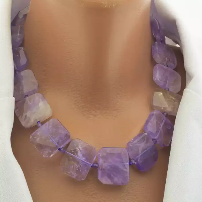 🏷️️ Намисто Аметист 45 см. ss_104134