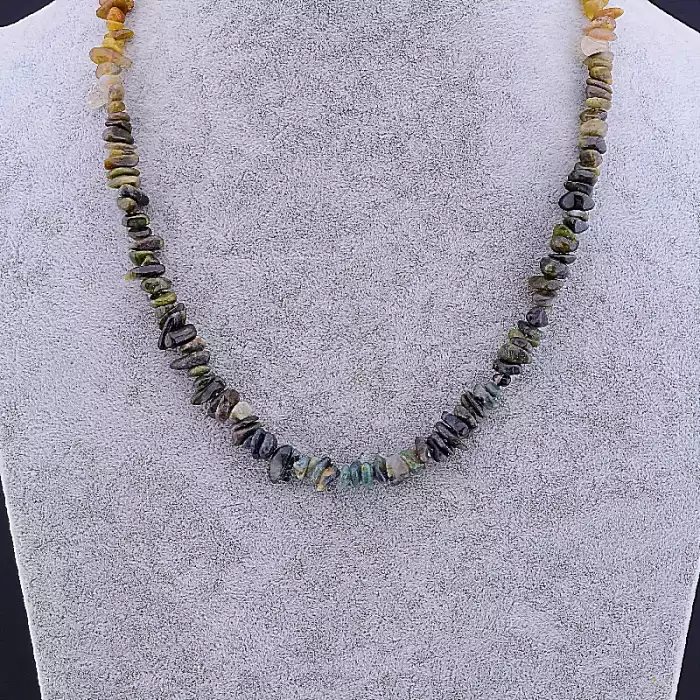 🏷️️ Намисто Турмалин срібло (925 проба) 53 см ss_70339