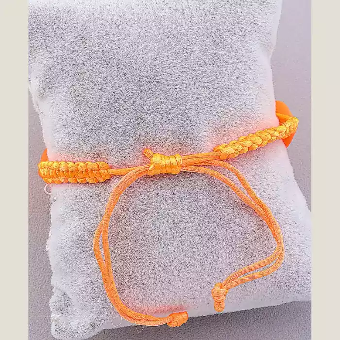 🏷️️ Браслет Шамбала Полімер 17 см помаранчевий ss_10887