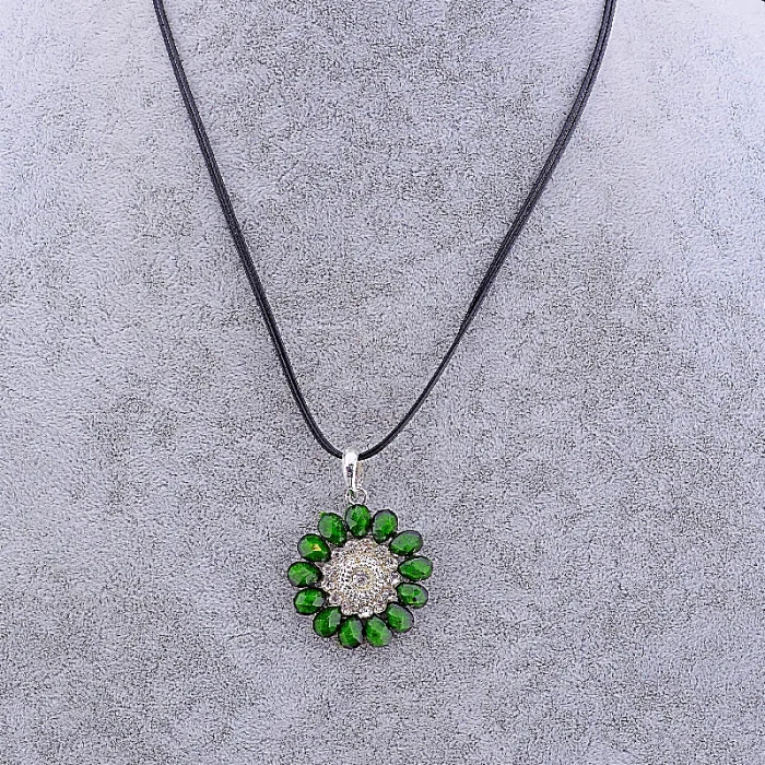 🏷️️ Підвіска квітка Стрази 46 см ss_11220