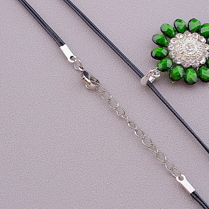 🏷️️ Підвіска квітка Стрази 46 см ss_11220