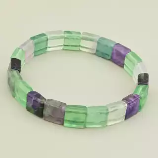 Браслет на резинці Флюоріт 19.5 см