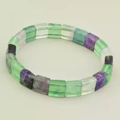 Браслет на резинці Флюоріт 19.5 см