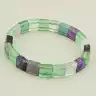 🏷️️ Браслет на резинці Флюоріт 19.5 см F-106580