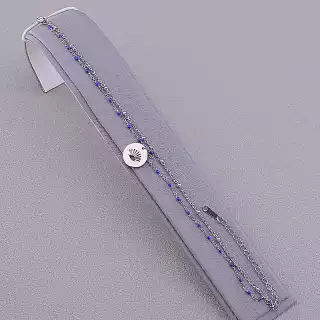 Браслет з карабіном на ногу Stainless Steel 20 см