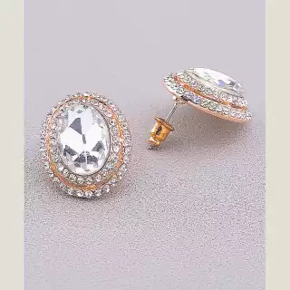 Сережки Фіаніт (позолота 18к)