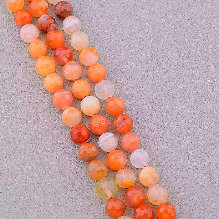 🏷️️ Нитка Сердолік 39 см 7,5 мм (без замка) ss_85600