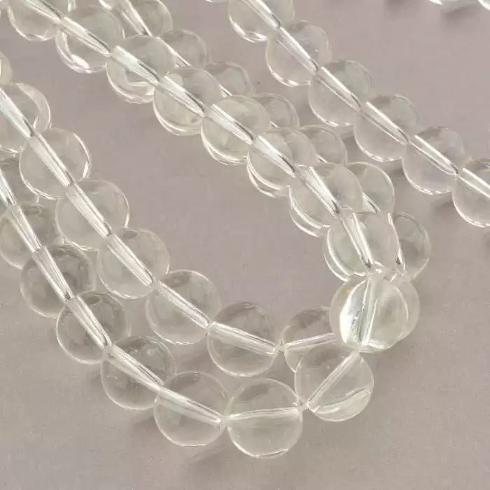 🏷️️ Намистини Гірський кришталь (імітація) 39 см 12 мм на нитці ss_76474