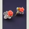 🏷️️ Сережки пусети Hand Made Корал F-40951