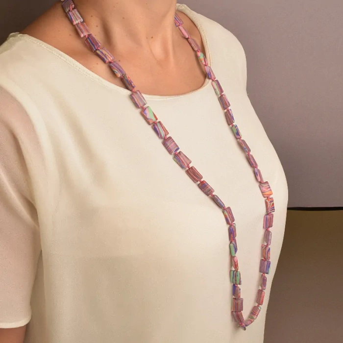 🏷️️ Намисто полімерна глина 88 см. ss_86281