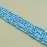 🏷️️ Намистини Бірюза 38 см. на нитці (натуральне каміння, без застібки) F-102662