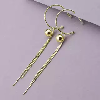 Сережки пусети Xuping (позолота 18к лимонна)