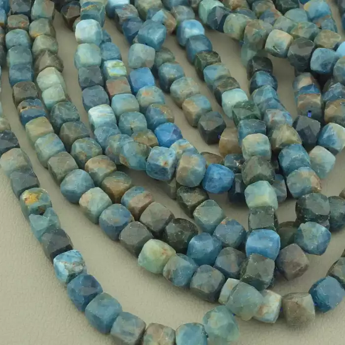 🏷️️ Нитка Апатит, Ларімар 39 см. (без застібки) ss_103074