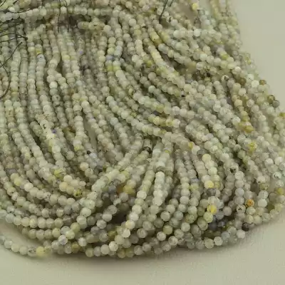 🏷️️ Намистини Лабрадор 39 см. 3,3мм. на нитці (натуральне каміння, без застібки) F-103388