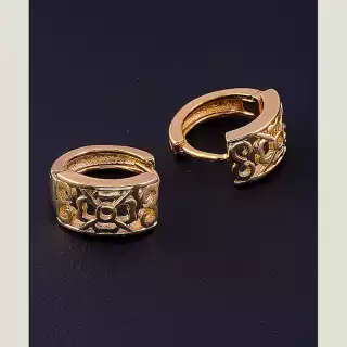 Сережки кільця Xuping (позолота 18к)