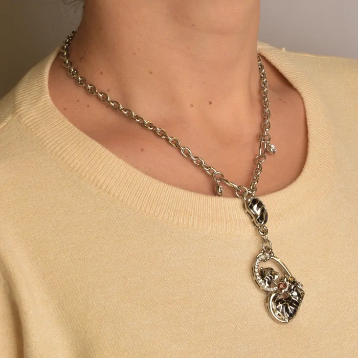 🏷️️ Підвіска + Сережки Abella Фіаніт 40 см. ss_96723