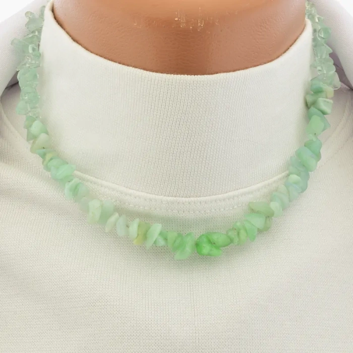 🏷️️ Підвіска з аквамарином крихітка (38 см, синьо-зелена, позолота 18к, карабін) ss_104746