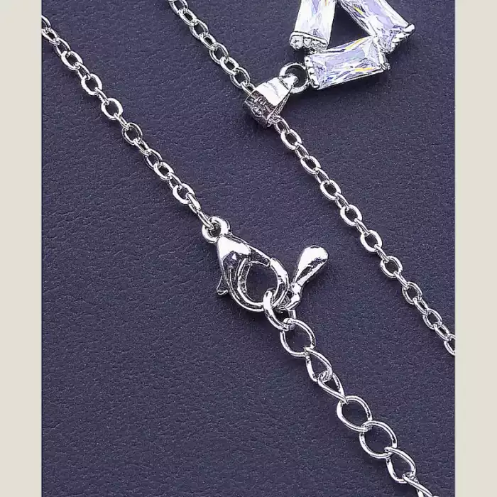 🏷️️ Підвіска Фіаніт (родій) ss_30248