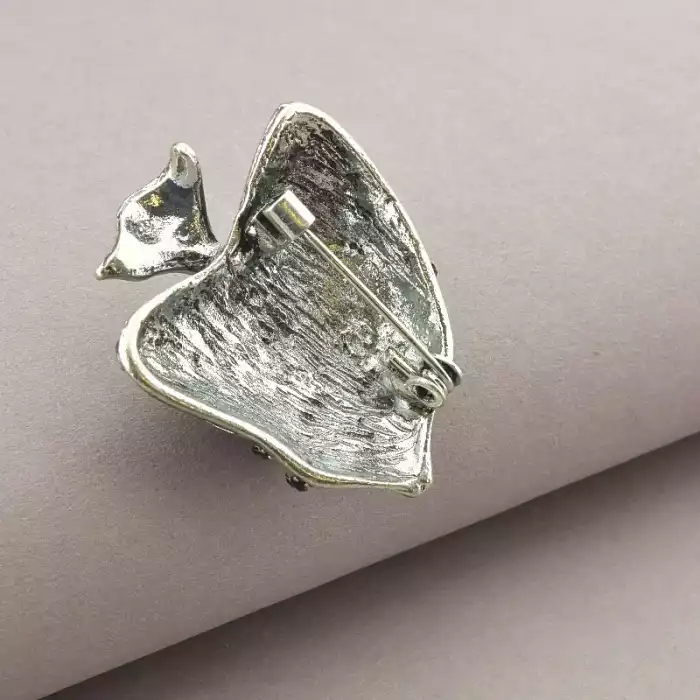 🏷️️ Брошка рибка Сrystal 35x40 мм ss_69911