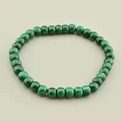Браслет на резинці Малахіт 17 см