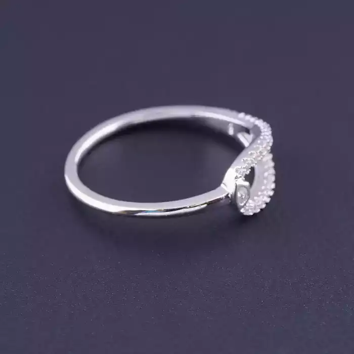 🏷️️ Каблучка Фіаніт Xuping (родій) ss_106479