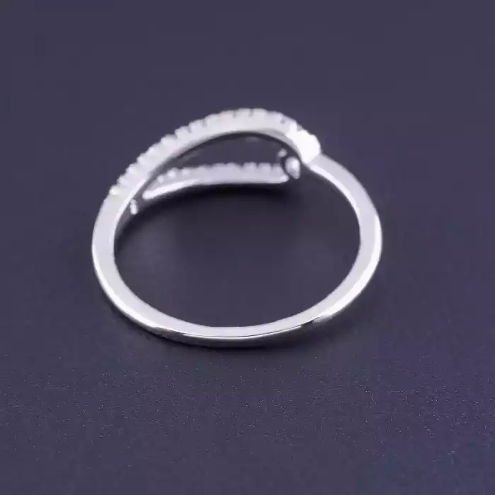 🏷️️ Каблучка Фіаніт Xuping (родій) ss_106479