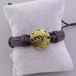 Браслет Шкіра 17 см шкіра