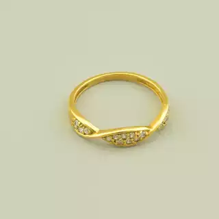 Каблучка Vogue Фіаніт (позолота лимонна 18к)