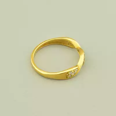 🏷️️ Каблучка Vogue Фіаніт (позолота лимонна 18к) F-99368